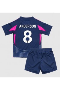 Nottingham Forest Elliot Anderson #8 Babyklær Borte Fotballdrakt til barn 2024-25 Korte ermer (+ Korte bukser)